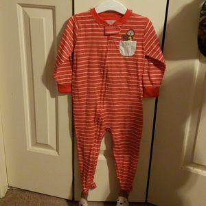 Red and white bodysuit